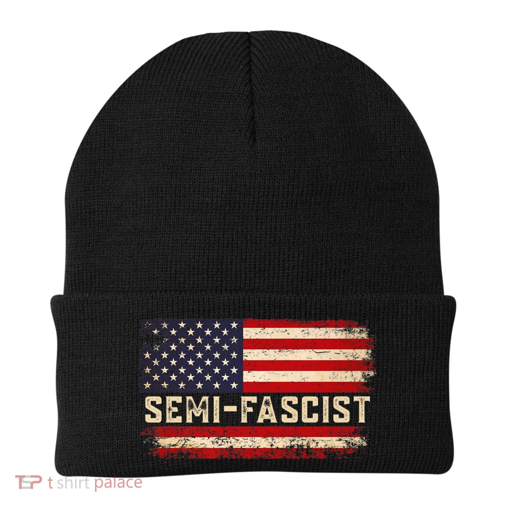Semi Fascist Funny Political Humor Biden Quotes Beanie