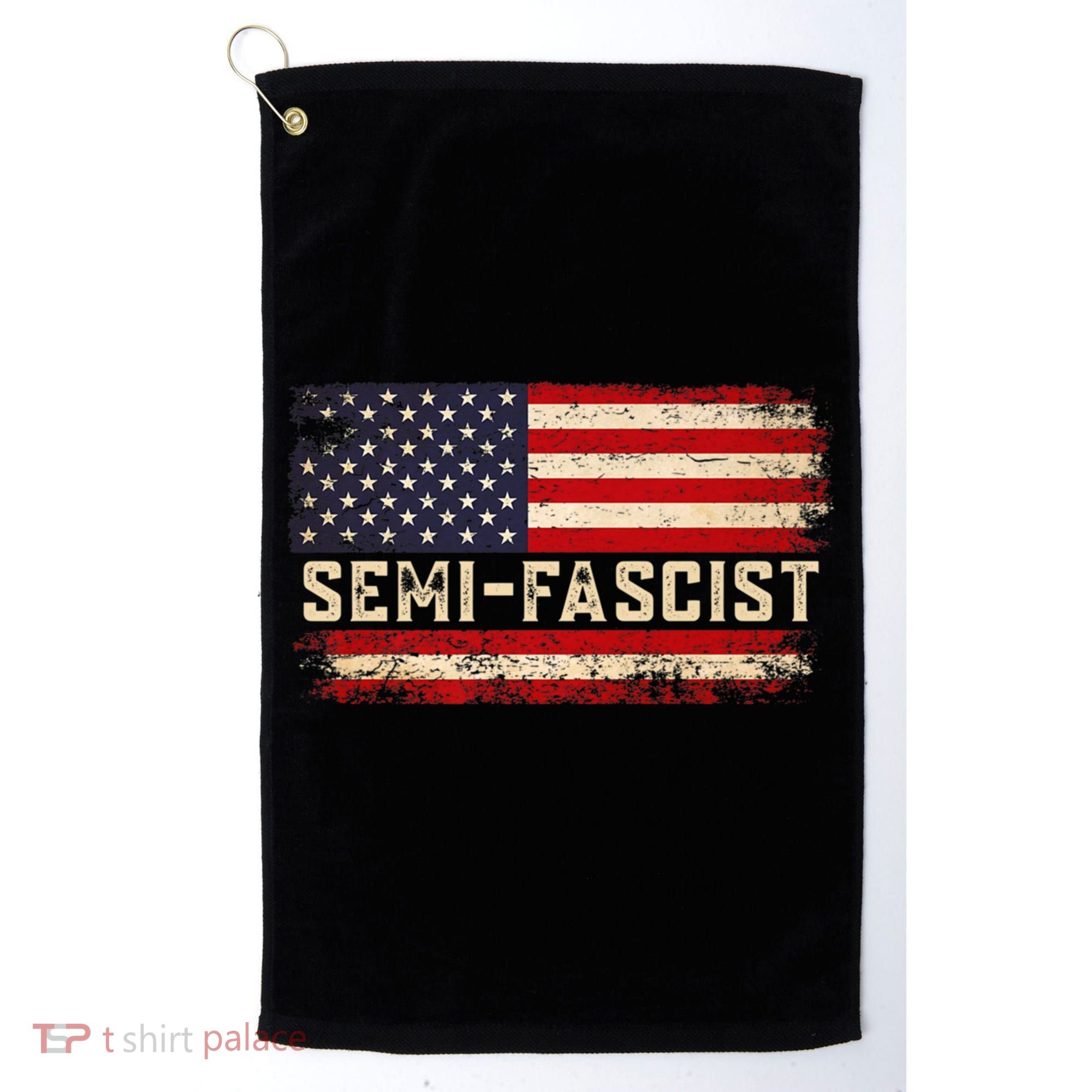 Semi Fascist Funny Political Humor Biden Quotes Golf Towel