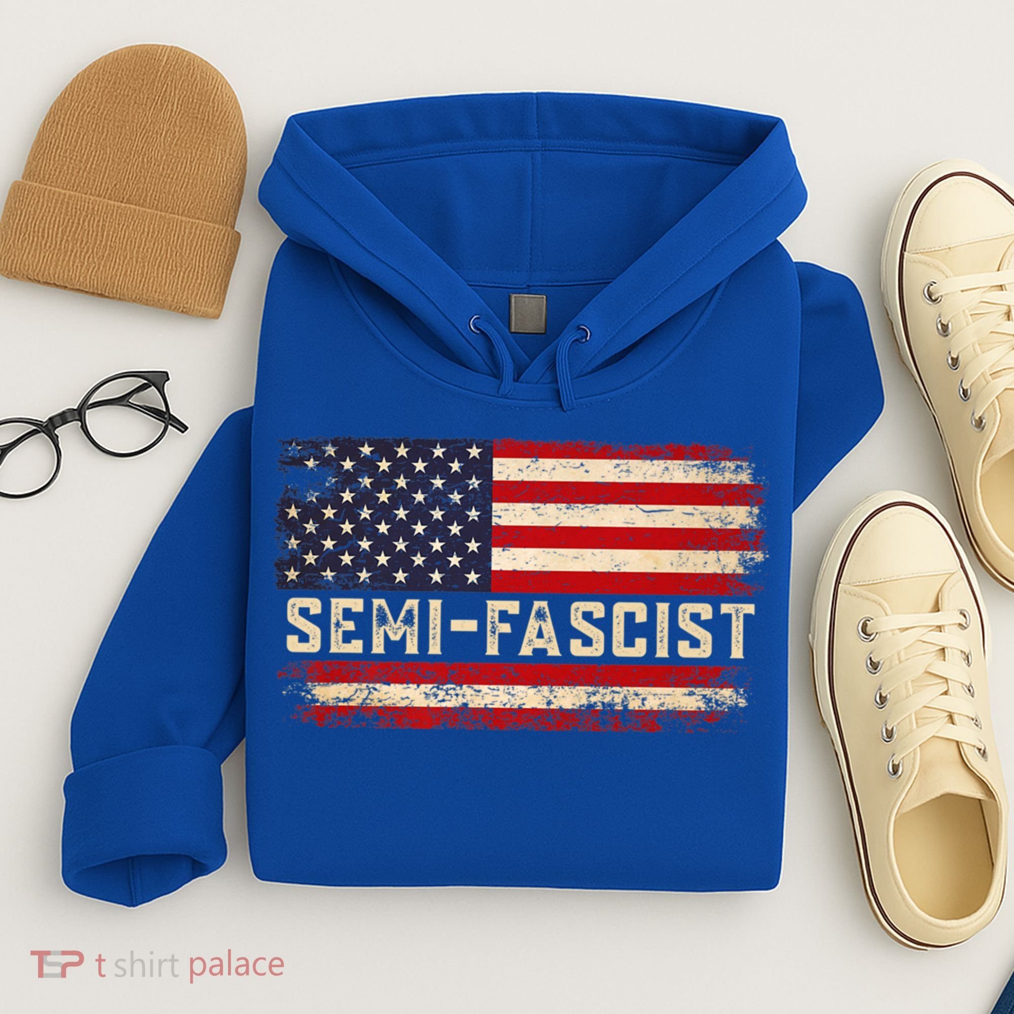 Semi Fascist Funny Political Humor Biden Quotes Hoodie