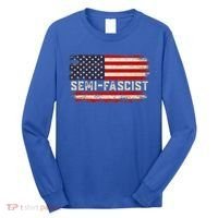 Semi Fascist Funny Political Humor Biden Quotes Long Sleeve Shirt thumb 0