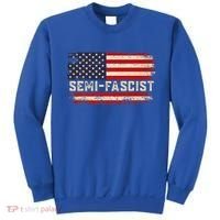 Semi Fascist Funny Political Humor Biden Quotes Sweatshirt thumb 0