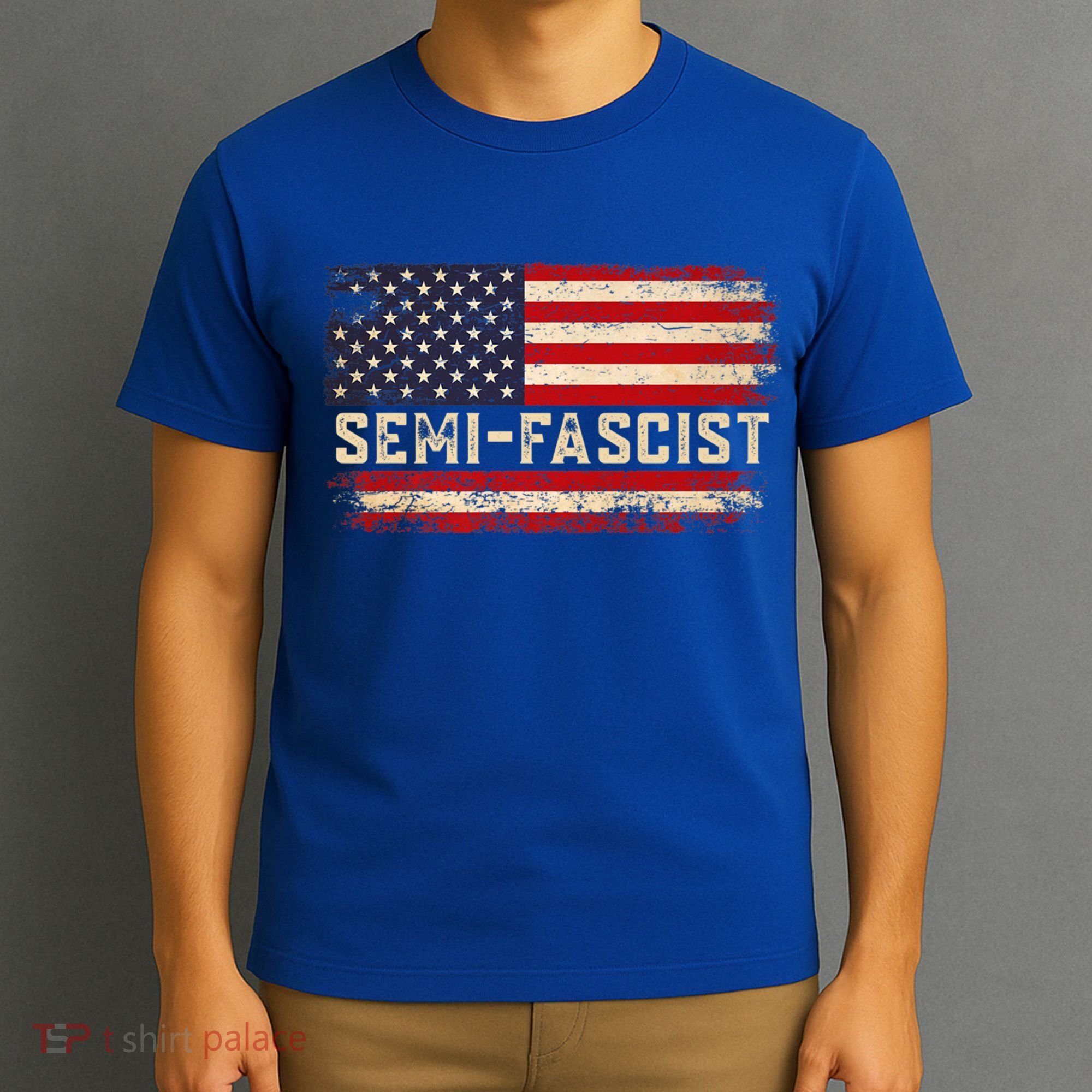 Semi Fascist Funny Political Humor Biden Quotes T-Shirt