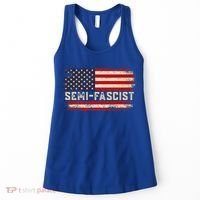 Semi Fascist Funny Political Humor Biden Quotes Women's Tank Top thumb 0