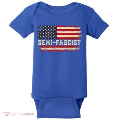 Semi Fascist Funny Political Humor Biden Quotes Baby Bodysuit