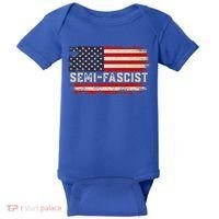 Semi Fascist Funny Political Humor Biden Quotes Baby Bodysuit thumb 0