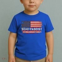 Semi Fascist Funny Political Humor Biden Quotes Toddler T-Shirt thumb 2