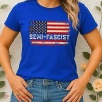 Semi Fascist Funny Political Humor Biden Quotes Women's T-Shirt thumb 2