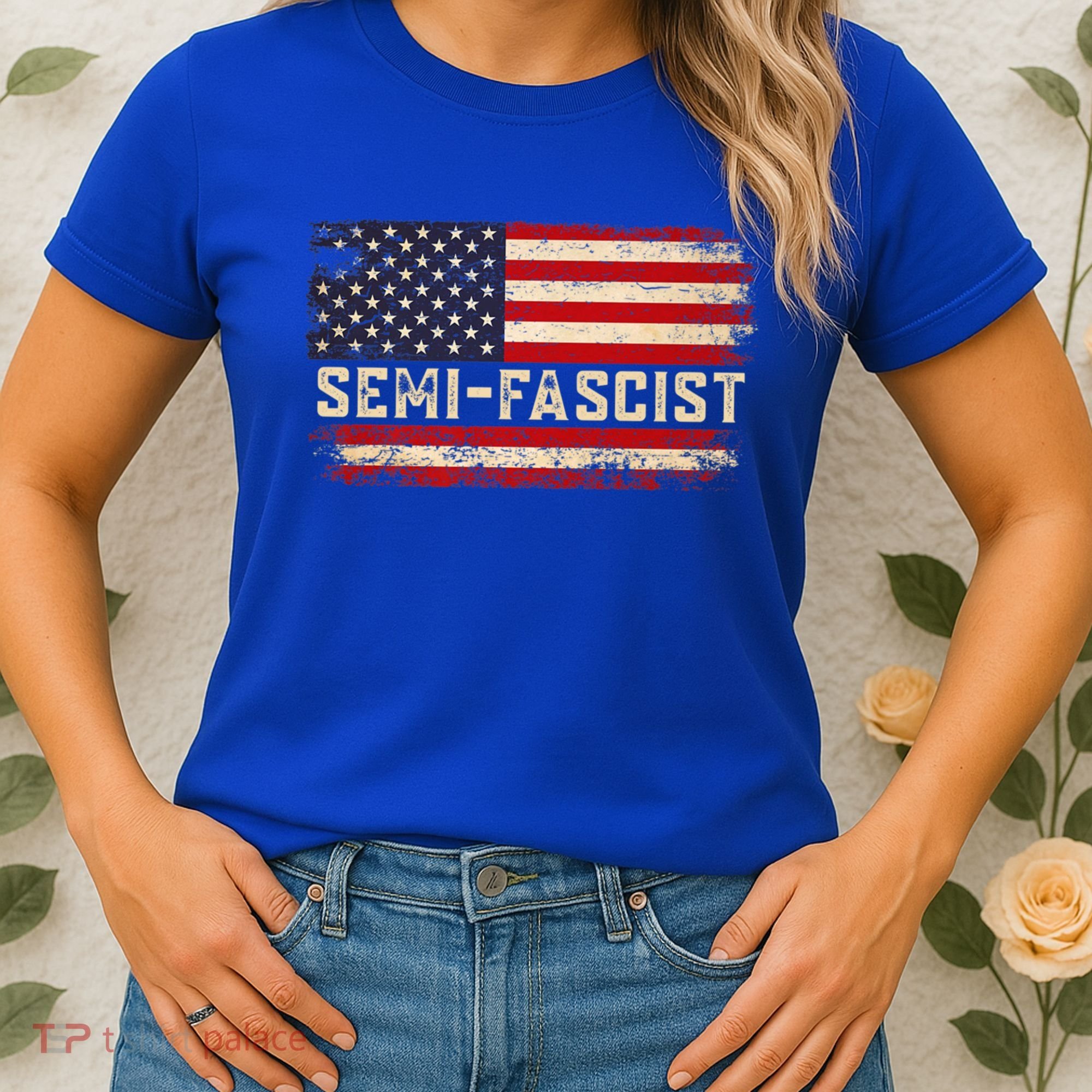 Semi Fascist Funny Political Humor Biden Quotes Women's T-Shirt