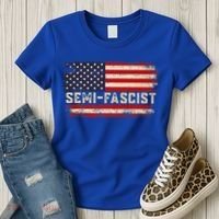 Semi Fascist Funny Political Humor Biden Quotes Women's T-Shirt thumb 3
