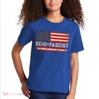 Semi Fascist Funny Political Humor Biden Quotes Kids T-Shirt thumb 2