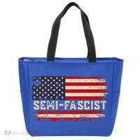 Semi Fascist Funny Political Humor Biden Quotes Tote Bag thumb 0