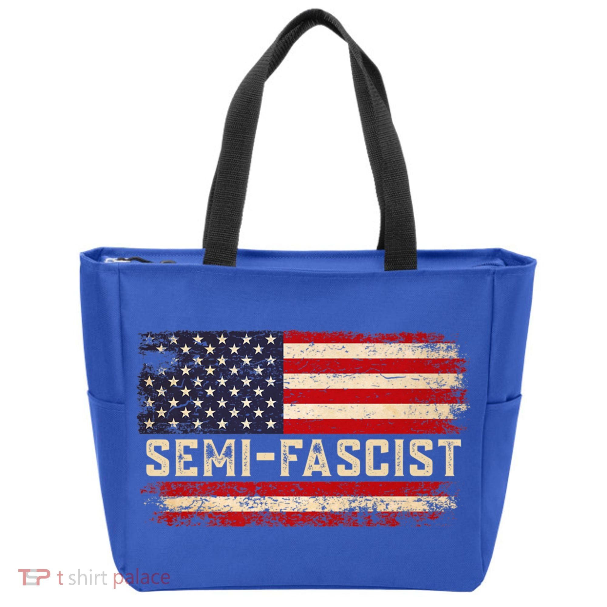Semi Fascist Funny Political Humor Biden Quotes Tote Bag
