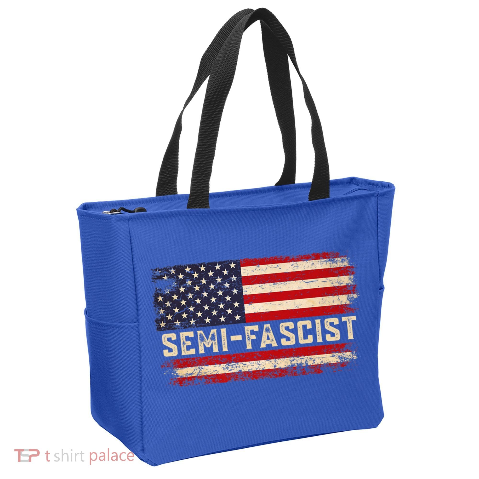 Semi Fascist Funny Political Humor Biden Quotes Tote Bag
