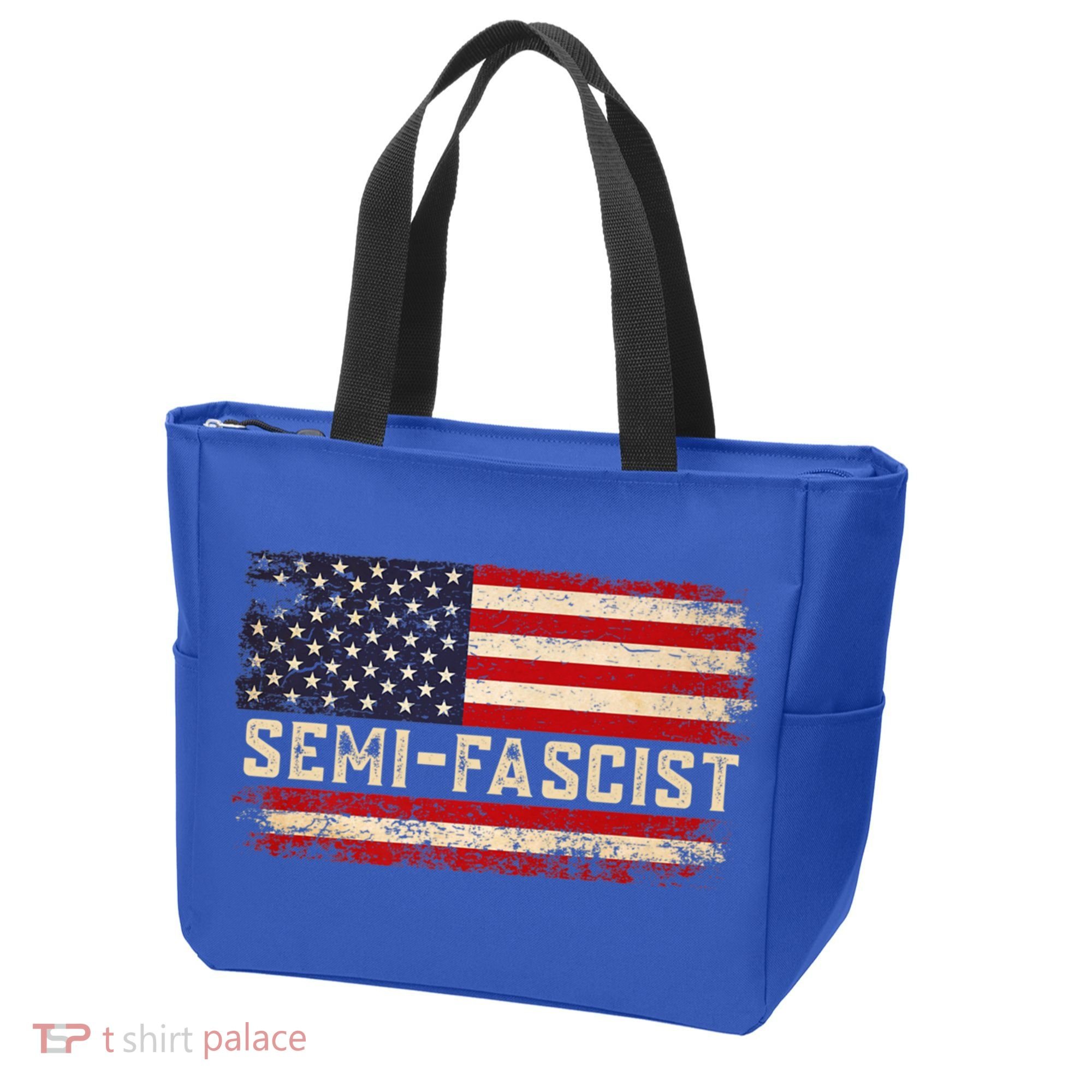 Semi Fascist Funny Political Humor Biden Quotes Tote Bag