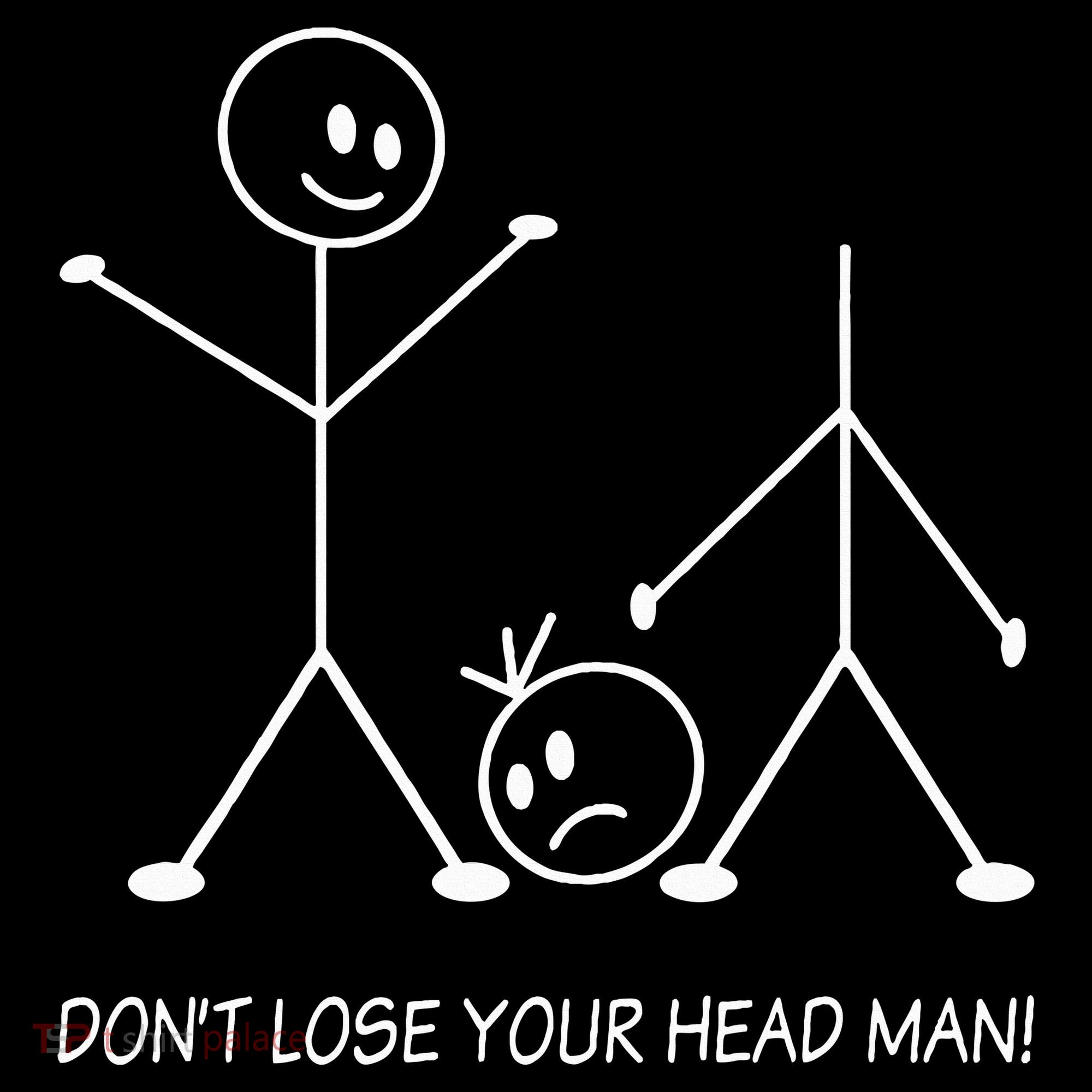 Stick Figures Pun DonT Lose Your Head Man Funny Stickman Women's Hoodie