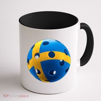 Swedish Flag Pickleball Coffee Mug back