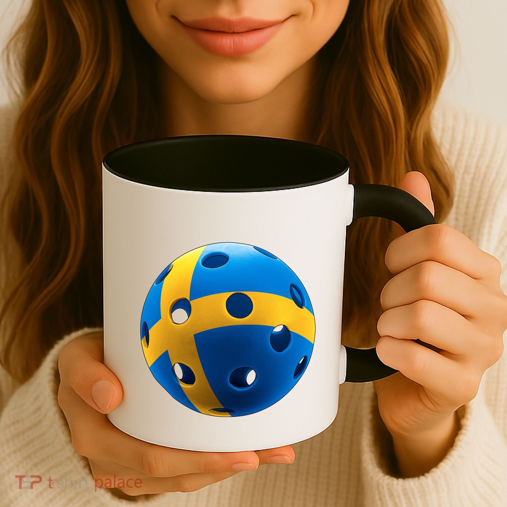Swedish Flag Pickleball Coffee Mug