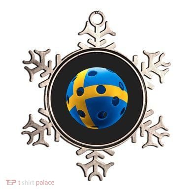 Swedish Flag Pickleball Ornament