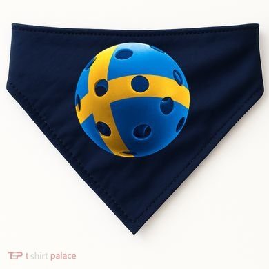 Swedish Flag Pickleball USA-Made Doggie Bandana
