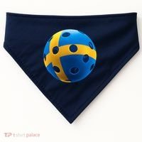 Swedish Flag Pickleball USA-Made Doggie Bandana thumb 0