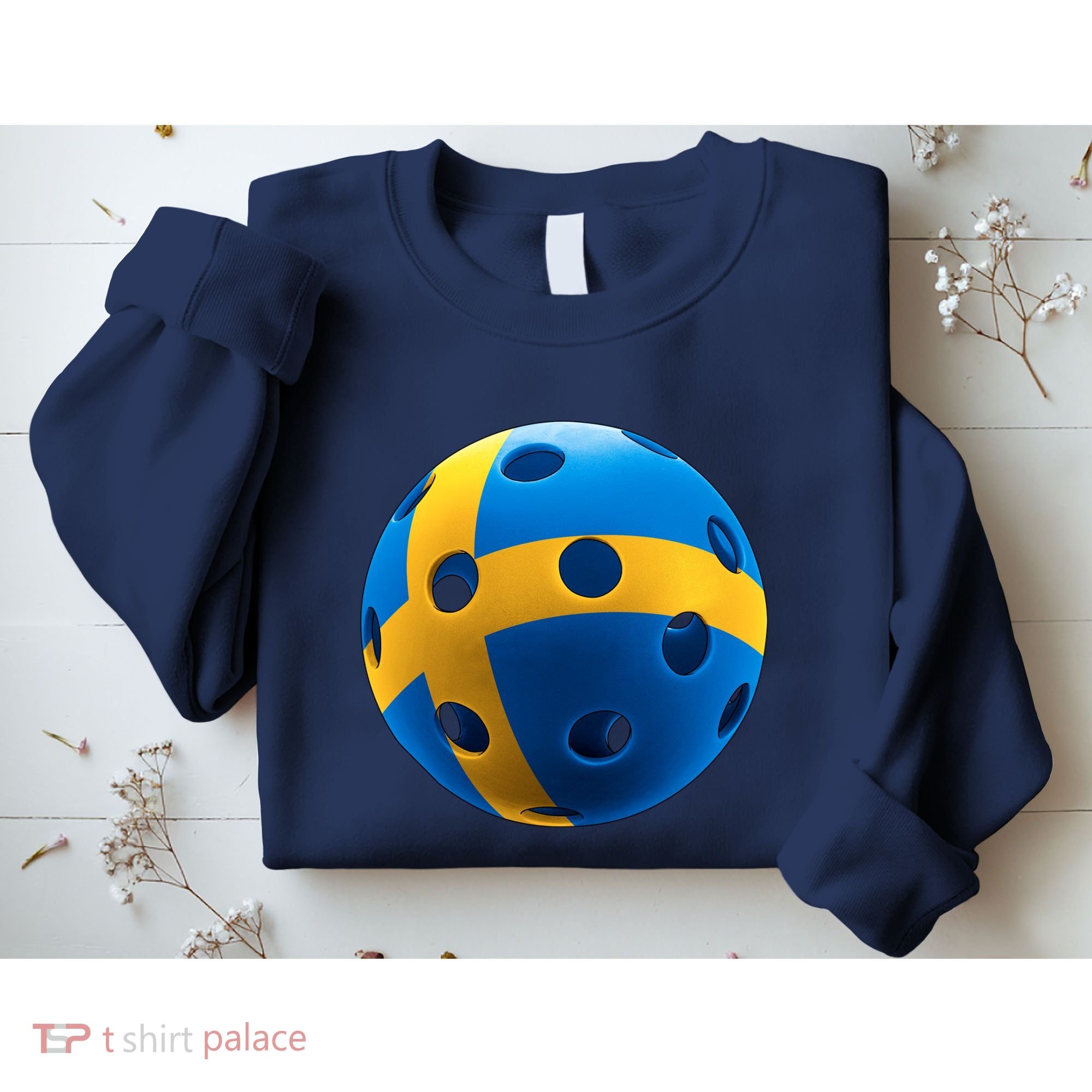 Swedish Flag Pickleball Sweatshirt