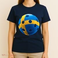Swedish Flag Pickleball T-Shirt thumb 4