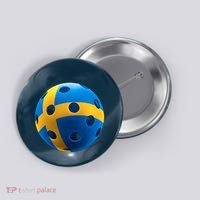 Swedish Flag Pickleball Button thumb 0