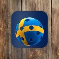 Swedish Flag Pickleball Coaster thumb 0
