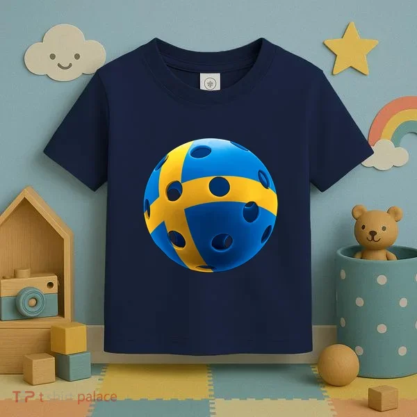 Swedish Flag Pickleball Toddler T-Shirt