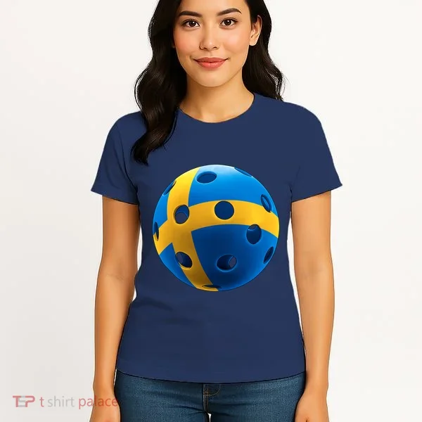 Swedish Flag Pickleball Women's T-Shirt