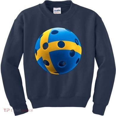 Swedish Flag Pickleball Kids Sweatshirt