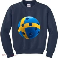 Swedish Flag Pickleball Kids Sweatshirt thumb 0