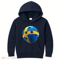 Swedish Flag Pickleball Kids Hoodie thumb 0
