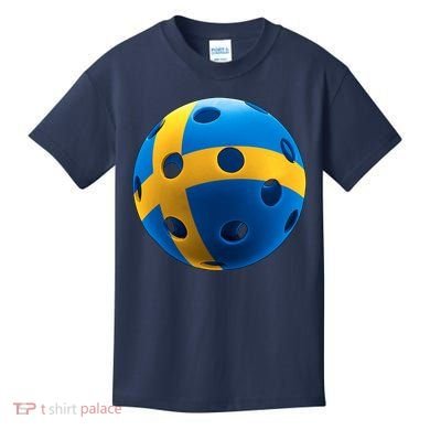 Swedish Flag Pickleball Kids T-Shirt