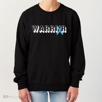 Support Father Prostate Cancer Warrior Light Blue Ribbon Women's Sweatshirt thumb 0