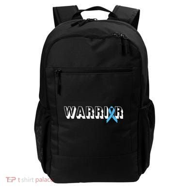 Support Father Prostate Cancer Warrior Light Blue Ribbon Backpack