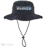 Support Father Prostate Cancer Warrior Light Blue Ribbon Bucket Hat thumb 0
