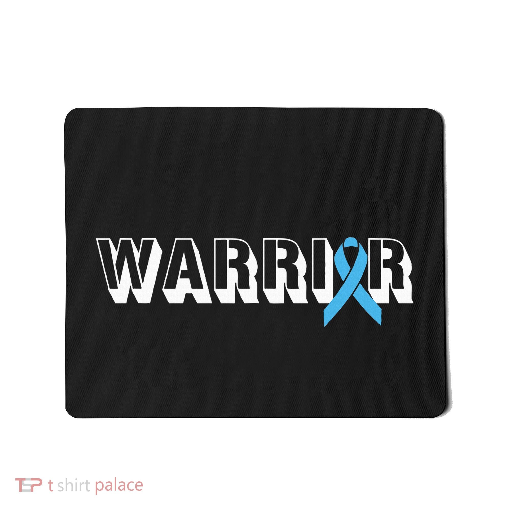 Support Father Prostate Cancer Warrior Light Blue Ribbon Mousepad