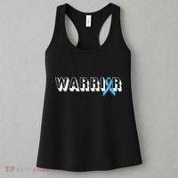 Support Father Prostate Cancer Warrior Light Blue Ribbon Women's Tank Top thumb 3