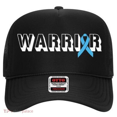 Support Father Prostate Cancer Warrior Light Blue Ribbon Hat