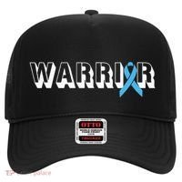 Support Father Prostate Cancer Warrior Light Blue Ribbon Hat thumb 0