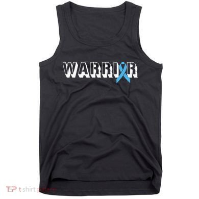 Support Father Prostate Cancer Warrior Light Blue Ribbon Tank Top