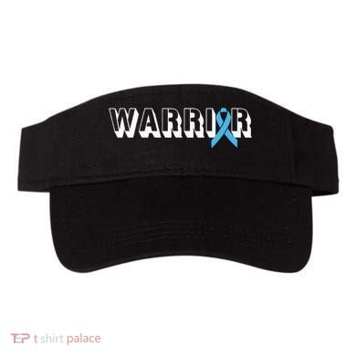 Support Father Prostate Cancer Warrior Light Blue Ribbon Visor