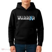 Support Father Prostate Cancer Warrior Light Blue Ribbon Kids Hoodie thumb 4