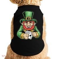Straight Flush Poker Leprechaun Doggie Tank thumb 0