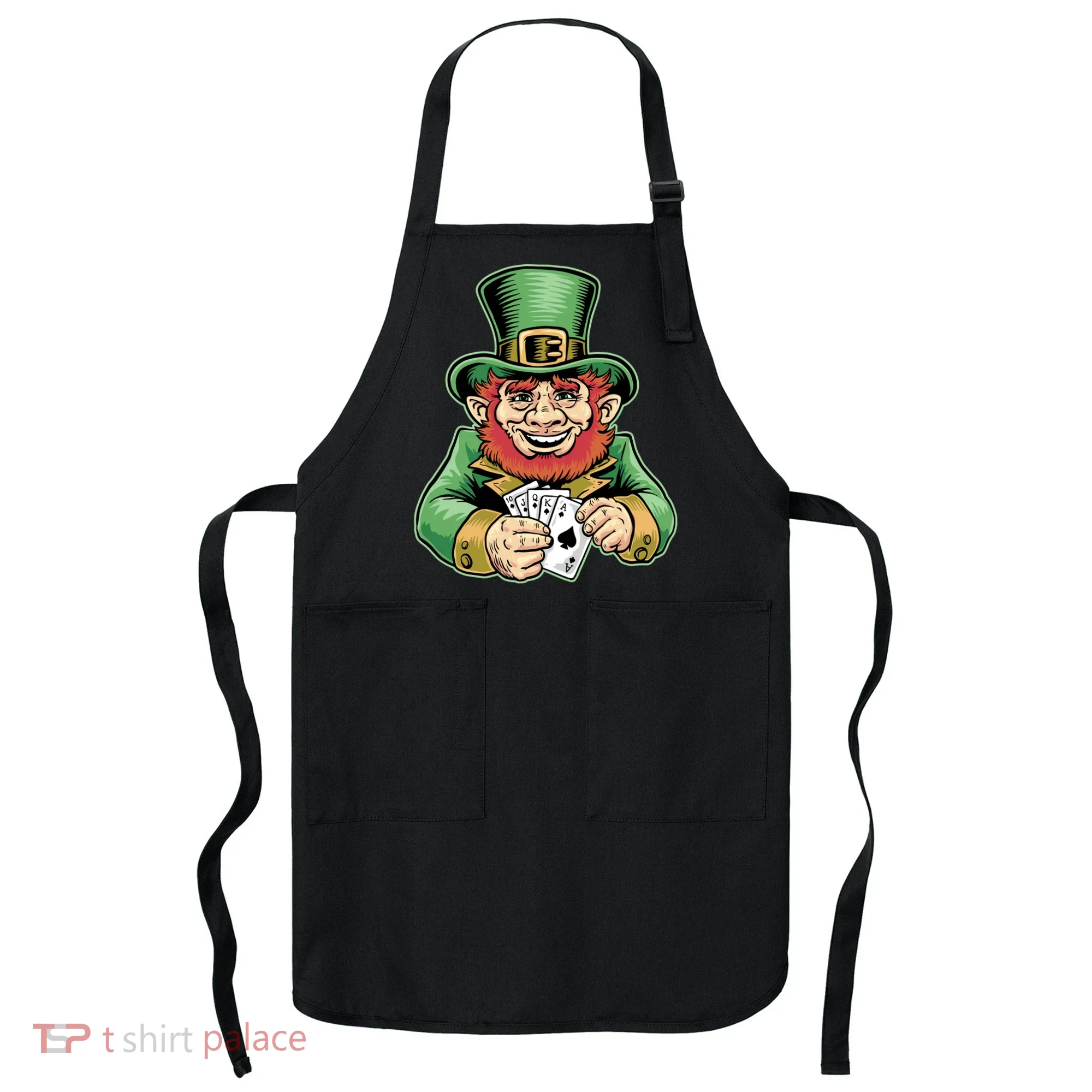 Straight Flush Poker Leprechaun Apron