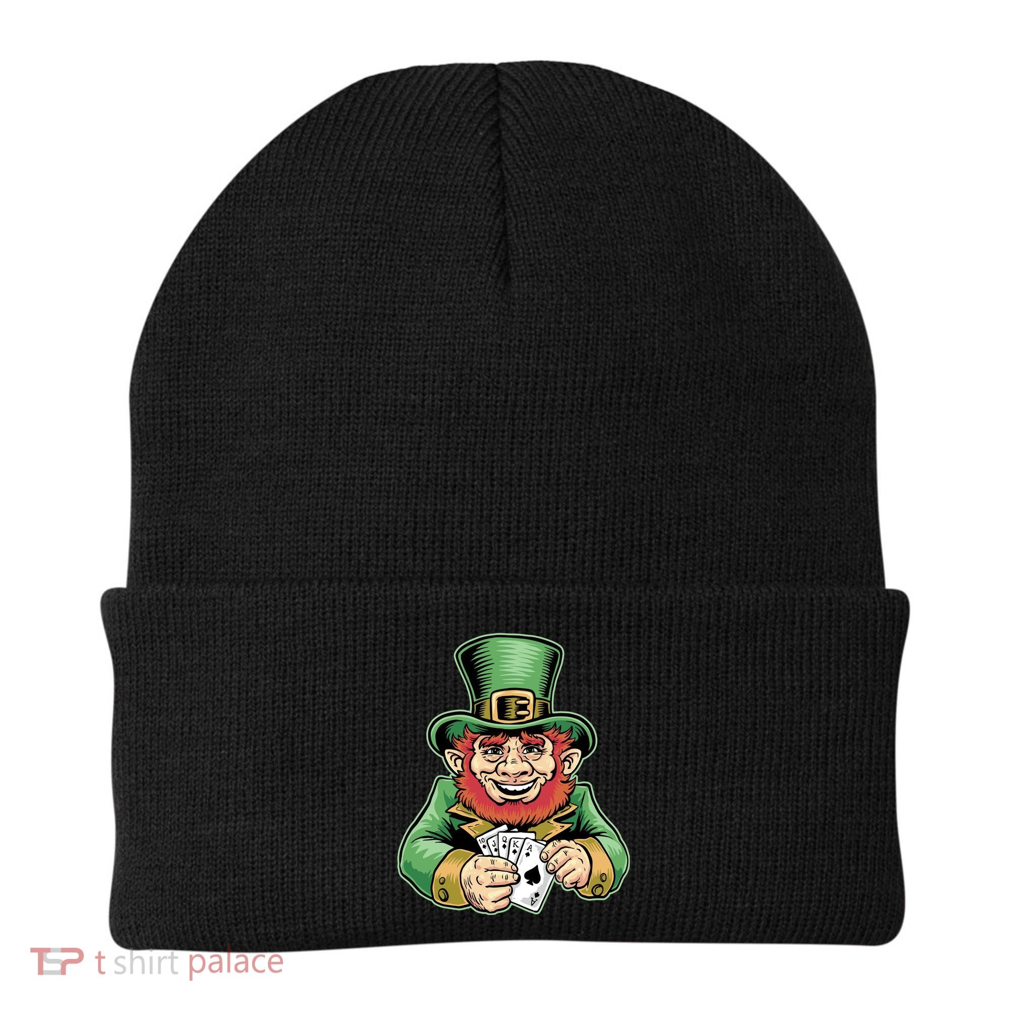 Straight Flush Poker Leprechaun Beanie