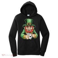 Straight Flush Poker Leprechaun Women's Hoodie thumb 0