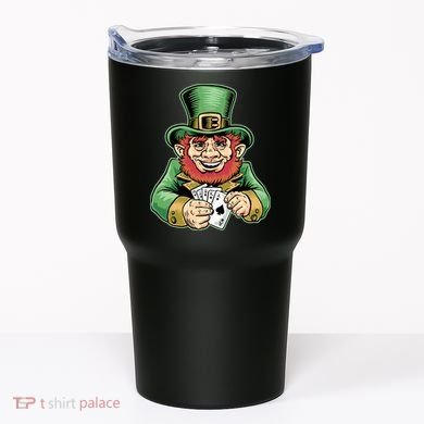 Straight Flush Poker Leprechaun Tumbler