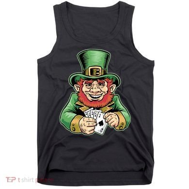 Straight Flush Poker Leprechaun Tank Top
